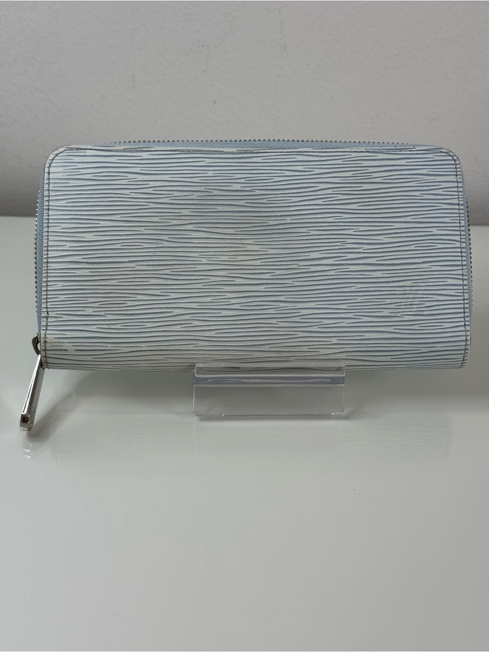 Louis Vuitton Light Blue Epi Zippy Wallet